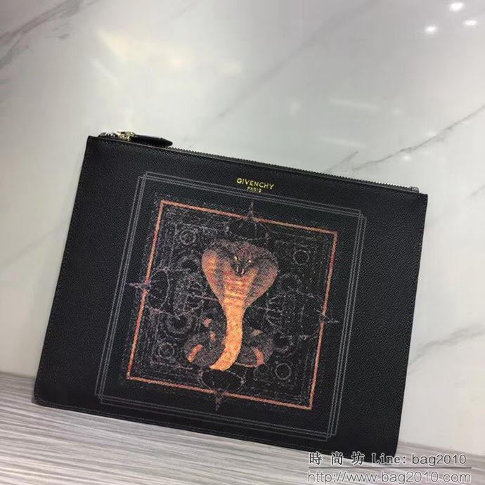 GlVENCHY紀梵希 2018最新 熱賣款式 專櫃品質 頂級進口牛皮 原版五金 拉鏈手包 091888  tsg1101